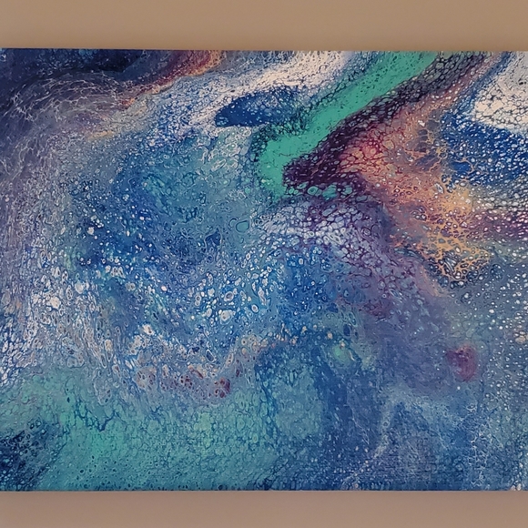 Acrylic Fluid Art on Canvas - Picture 1 of 3